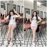 Đồ bộ quần đùi áo tay ngắn in hình cá