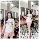 Đồ bộ quần đùi áo tay ngắn in hình cá