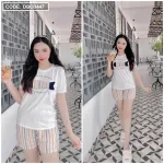 Đồ bộ quần đùi áo tay ngắn in hình cá