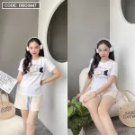 Đồ bộ quần đùi áo tay ngắn in hình cá