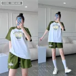 Đồ bộ quần đùi áo tay ngắn in hình chiếc thuyền