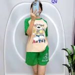 đồ bộ quần đùi áo  tay ngắn in hình chú cho lớn