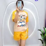 đồ bộ quần đùi áo  tay ngắn in hình chú cho lớn