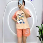 đồ bộ quần đùi áo  tay ngắn in hình chú cho lớn