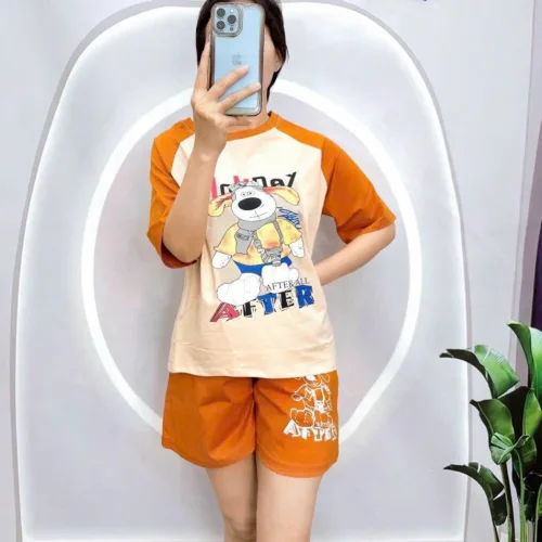 đồ bộ quần đùi áo  tay ngắn in hình chú cho lớn