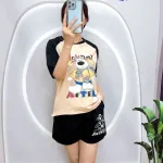 đồ bộ quần đùi áo  tay ngắn in hình chú cho lớn