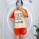 đồ bộ quần đùi áo  tay ngắn in hình chú cho lớn