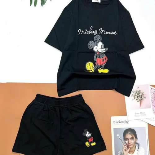 Đồ bộ quần đùi áo tay ngắn in hình chuột mickey