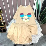 Đồ bộ quần đùi áo tay ngắn in hình đầu chuột mickey