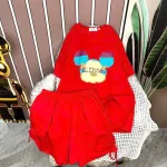 Đồ bộ quần đùi áo tay ngắn in hình đầu chuột mickey