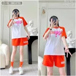 Đồ bộ quần đùi áo tay ngắn in hình form rộng