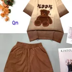 Đồ bộ quần đùi áo tay ngắn in hình gấu