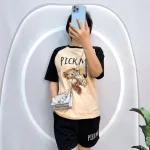 Đồ bộ quần đùi áo tay ngắn in hình gấu