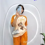 Đồ bộ quần đùi áo tay ngắn in hình gấu