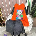 Đồ bộ quần đùi áo tay ngắn in hình gấu