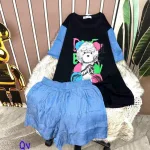 Đồ bộ quần đùi áo tay ngắn in hình gấu