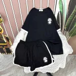 Đồ bộ quần đùi áo tay ngắn in hình gấu trúc
