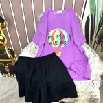 Đồ bộ quần đùi áo tay ngắn in hình kinh khí cầu