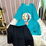 Đồ bộ quần đùi áo tay ngắn in hình kinh khí cầu