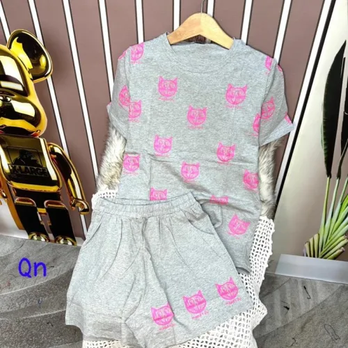 Đồ bộ quần đùi áo tay ngắn in hình mèo nhỏ