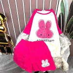 Đồ bộ quần đùi áo tay ngắn in hình thỏ