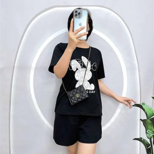 Đồ bộ quần đùi áo tay ngắn in hình thỏ