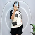 Đồ bộ quần đùi áo tay ngắn in hình trái tim