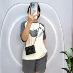 Đồ bộ quần đùi áo tay ngắn in hình trái tim