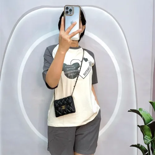 Đồ bộ quần đùi áo tay ngắn in hình trái tim