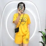 Đồ bộ quần đùi áo tay ngắn in hình trái tim