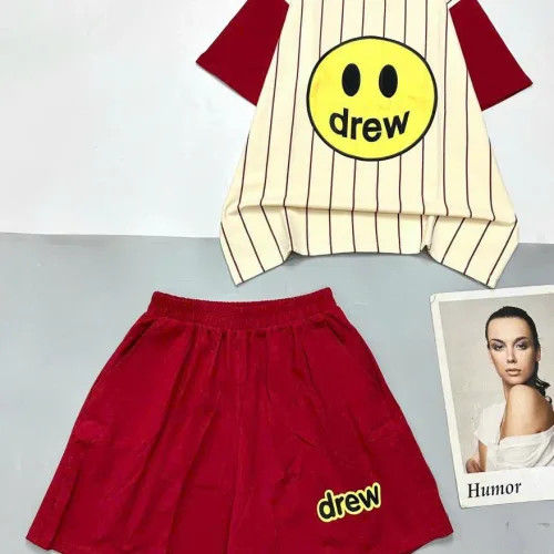đồ bộ quần đùi áo tay ngắn in mặt  cười chữ drew