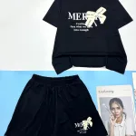 đồ bộ quần đùi áo tay ngắn in nơ nổi