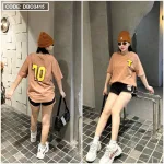 Đồ bộ quần đùi áo tay ngắn in số