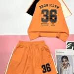 đồ bộ quần đùi áo tay ngắn in số 36