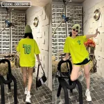 Đồ bộ quần đùi áo tay ngắn in số