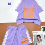 đồ bộ quần đùi áo tay ngắn in số 69