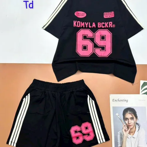 đồ bộ quần đùi áo tay ngắn in số 69