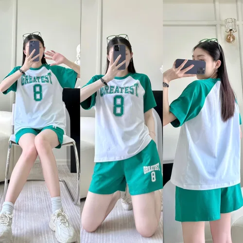 đồ bộ quần đùi áo tay ngắn in số 8