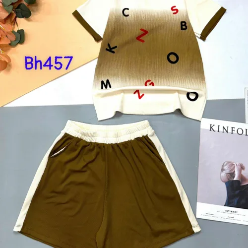 đồ bộ quần đùi áo tay ngắn loang in nhiều chữ