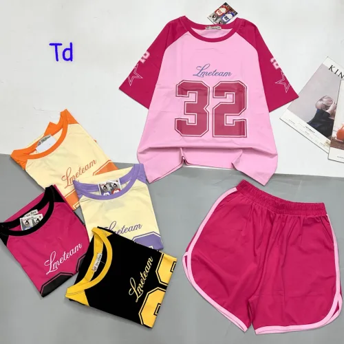 đồ bộ quần đùi áo tay ngắn quần viền in số 32