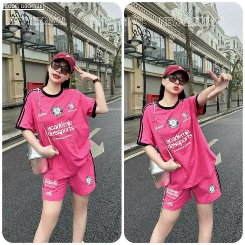 đồ bộ quần đùi áo thun in nhiều chữ