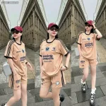 đồ bộ quần đùi áo thun in nhiều chữ