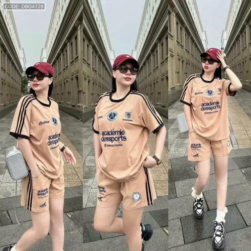 đồ bộ quần đùi áo thun in nhiều chữ