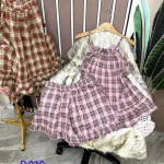 Đồ bộ quần đùi áo yếm dây caro măc nhà
