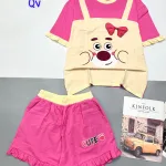đồ bộ quần đùi bèo áo tay giả yếm ngắn