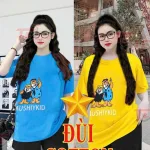 Đồ bộ quần đùi đen áo tay ngắn in hình