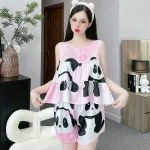 Đồ bộ quần đùi latin áo siêu mát in hình