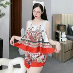 Đồ bộ quần đùi latin áo siêu mát in hình