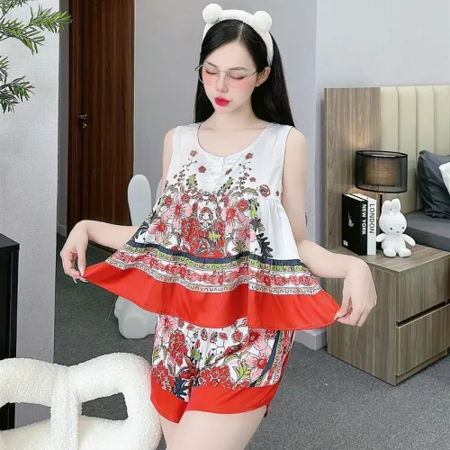 Đồ bộ quần đùi latin áo siêu mát in hình