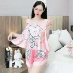 Đồ bộ quần đùi latin áo siêu mát in hình